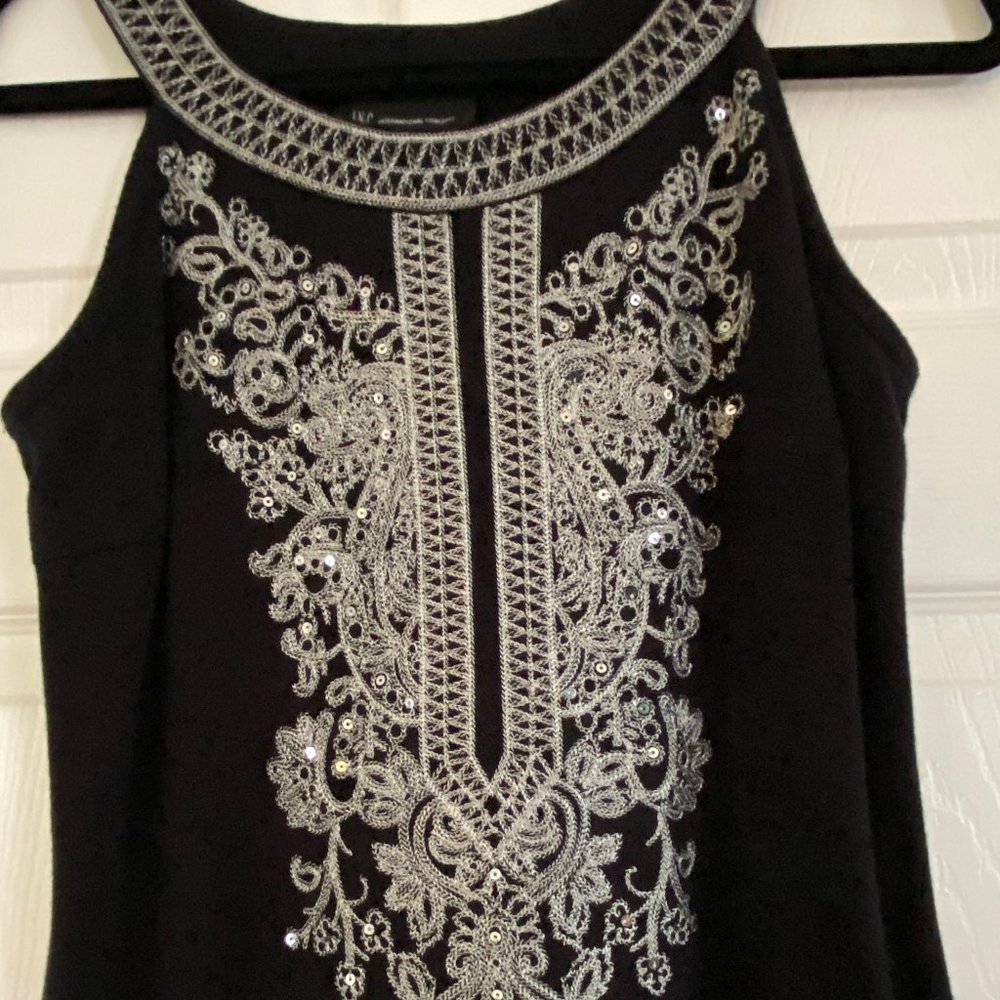 INC International Concepts Black Summer Dress Size M